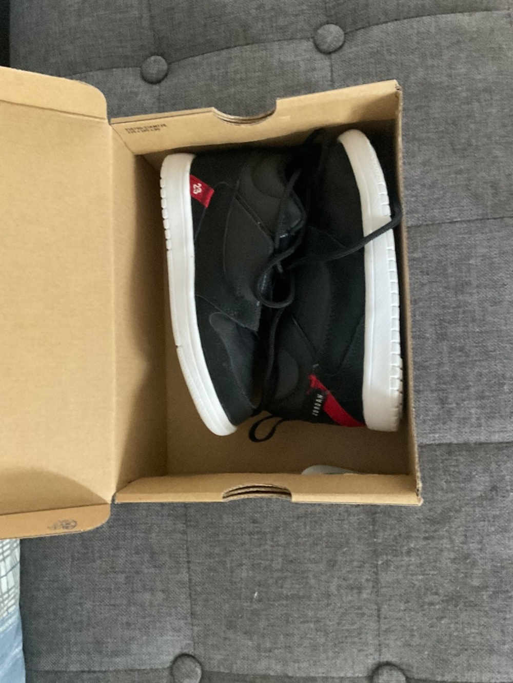 Boys Jordan Air Jordan Fadeaway PS 'Black Gym Red' Sneakers in Black kids 12c